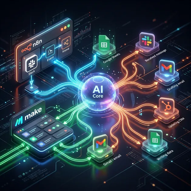 Integración de n8n y Make con IA: Automatización sin Código